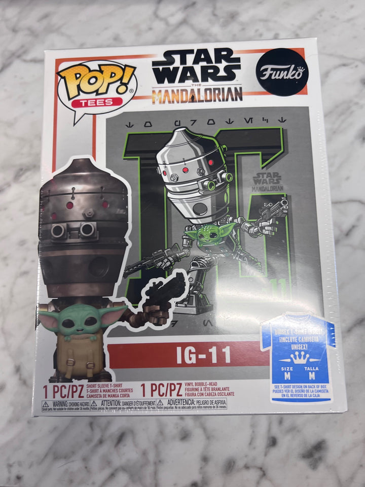 Funko Pop! Tees IG-11 Star Wars the Mandalorian Size M T-Shirt FP121025