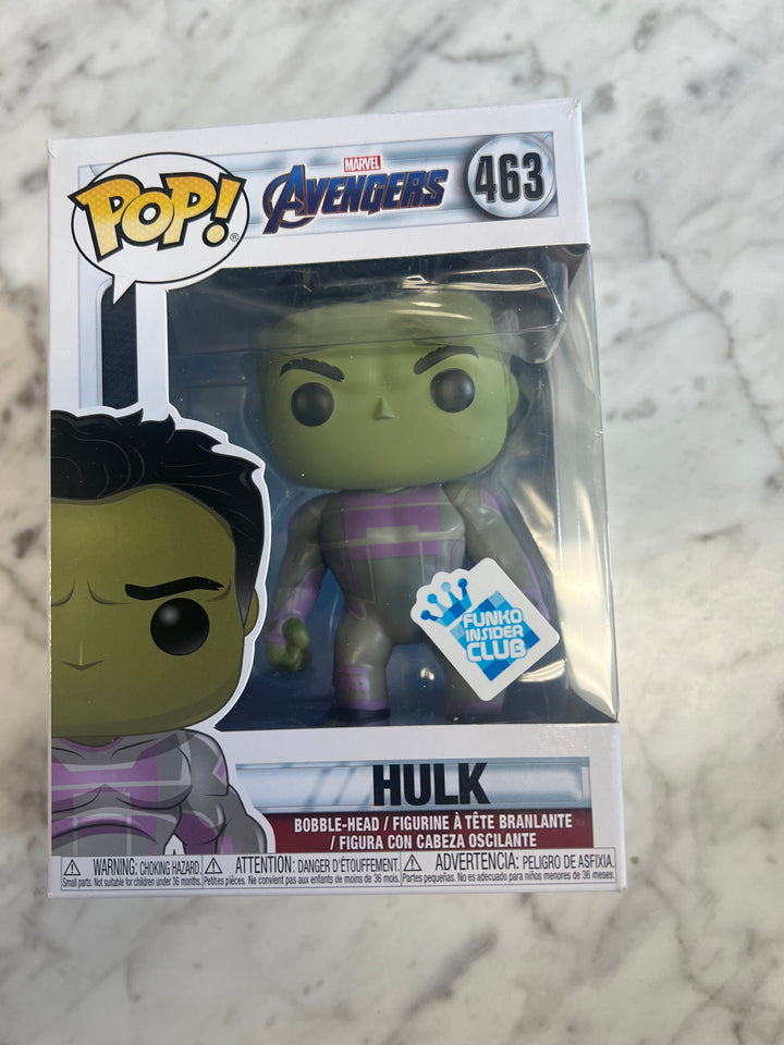 Funko Pop! Marvel Avengers Hulk #463 Funko Insider Club Exclusive FN81324