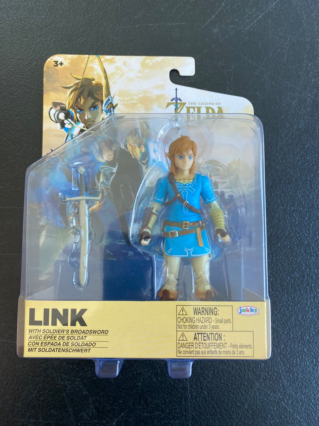 Jakks Pacific The Legend of Zelda: Breath of the Wild Link with Soldier's Broadsword 4 Inch Action Figure 2023 NEW MD101725