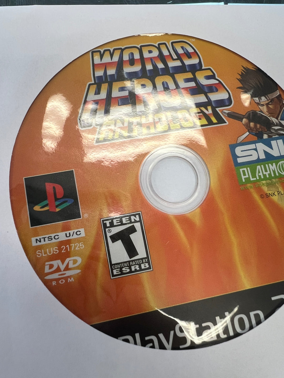 World Heroes Anthology for PS2 Playstation 2 Disc ONLY Tested and Working  DO111324