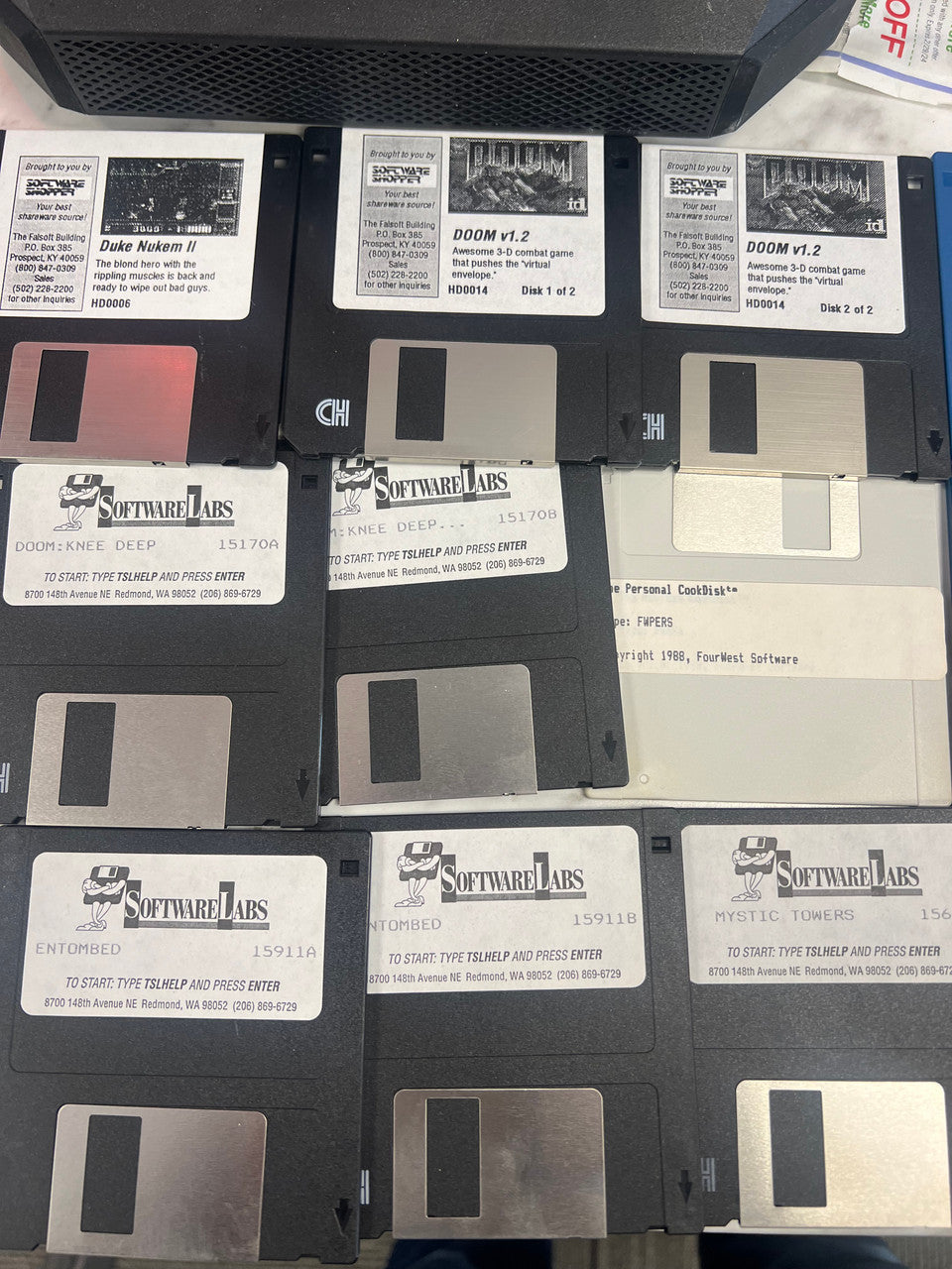 Huge Lot of PC Floppy disk based games. Knee Deep in the dead, doom, duke nukem