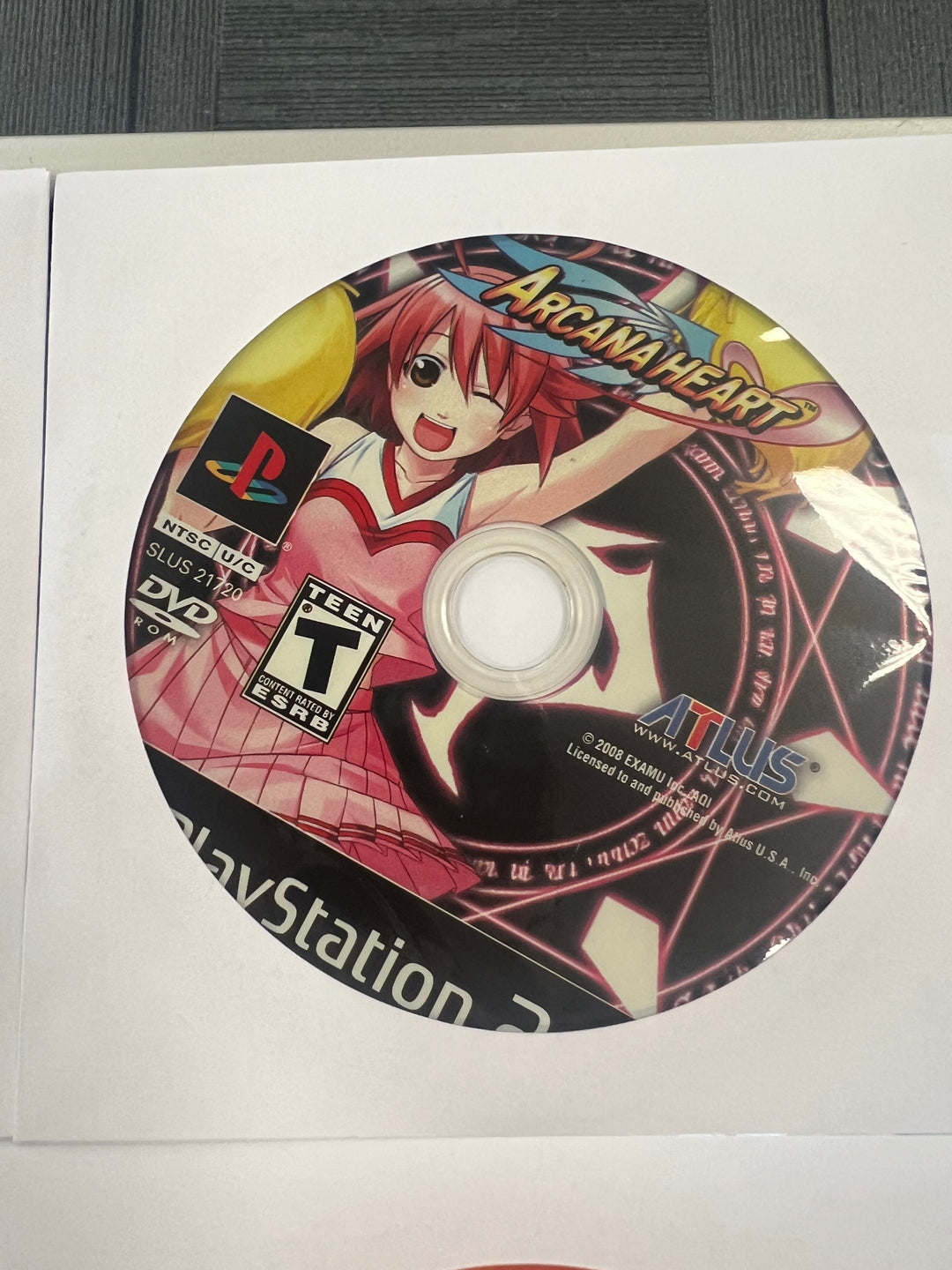 Arcana Heart for PS2 Playstation 2 Disc ONLY Tested and Working  DO111324