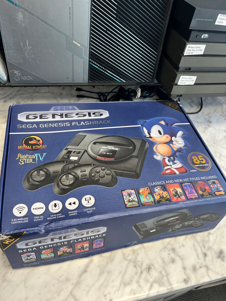 SEGA Mega Drive Flashback HD 2018 Console 85 Built-In Games (Boxed, Used) UT61626