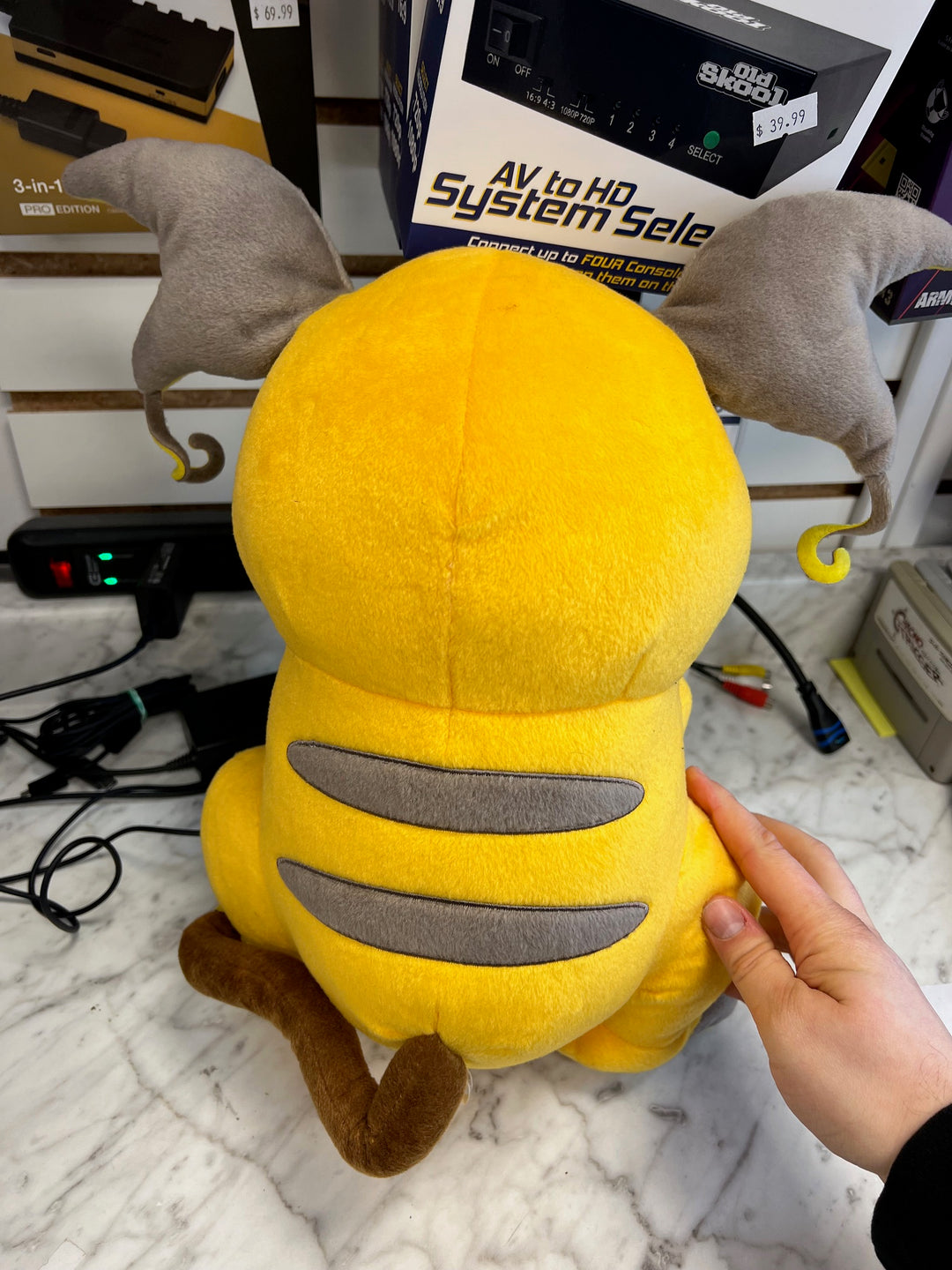 Pokemon Raichu Giant Plush Bandai Spirits Game Prize P61025