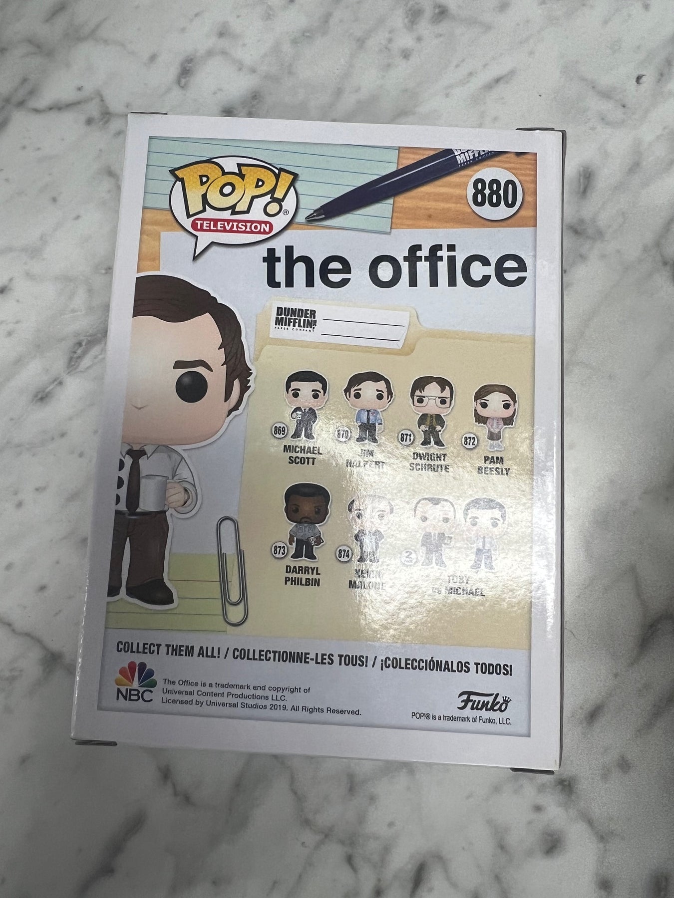 Funko Pop The Office newest Three Hole Punch Jim Halpert Funko Shop Exclusive