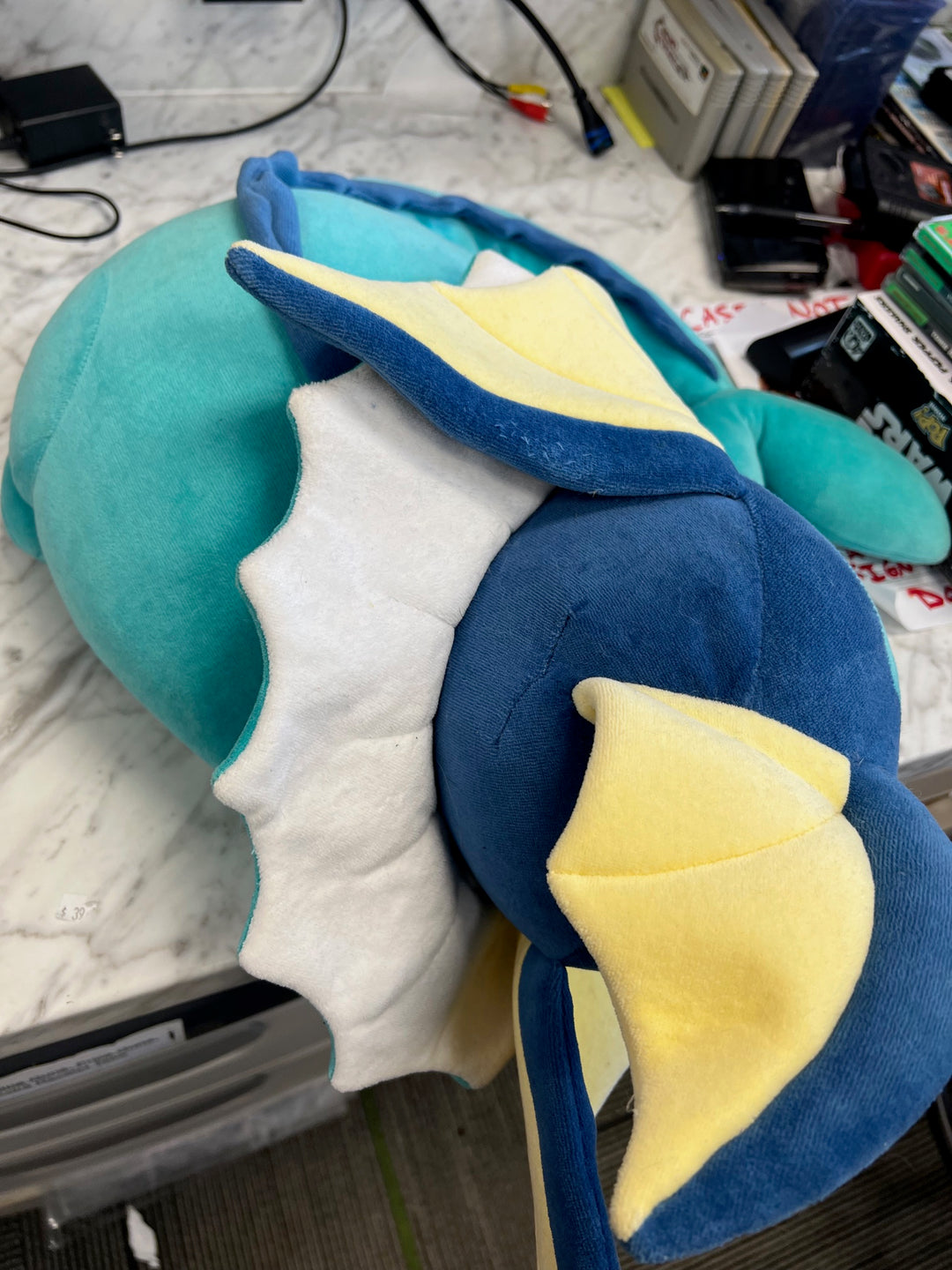 Pokemon Center Vaporeon Sleeping Plush Doll Stuffed Toy Authentic New P61025