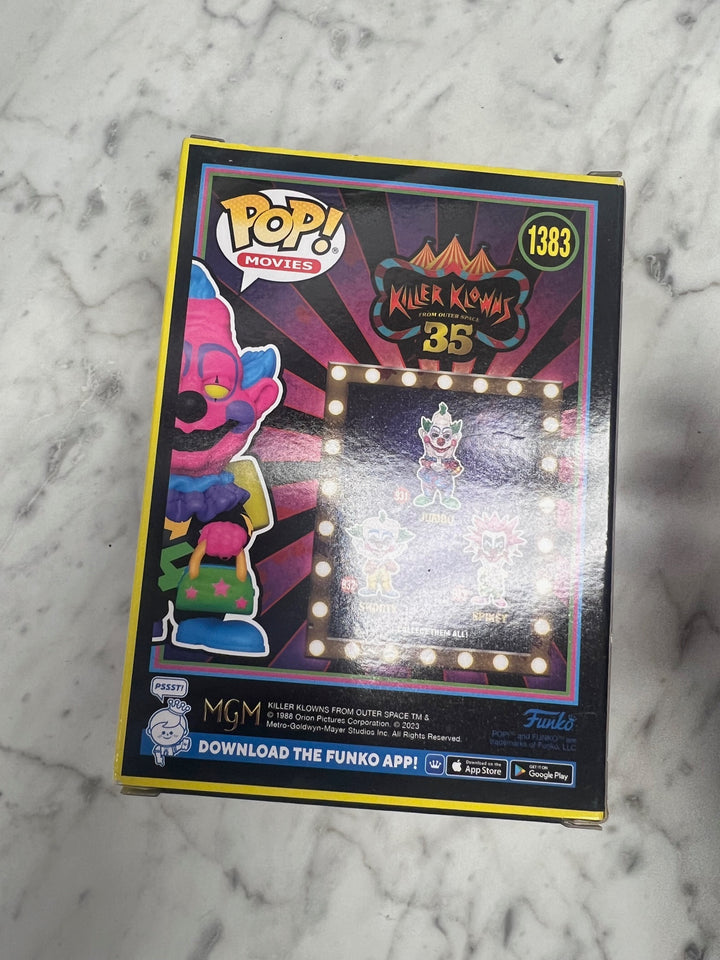 Funko Pop! Killer Klowns from Outer Space JUMBO Vinyl #1383 Black light GameStop FN81324