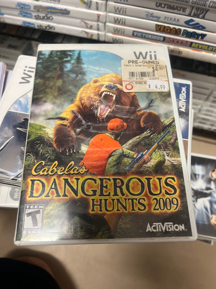 Cabela's Dangerous Hunts 2009 for Nintendo Wii in case!               WII523