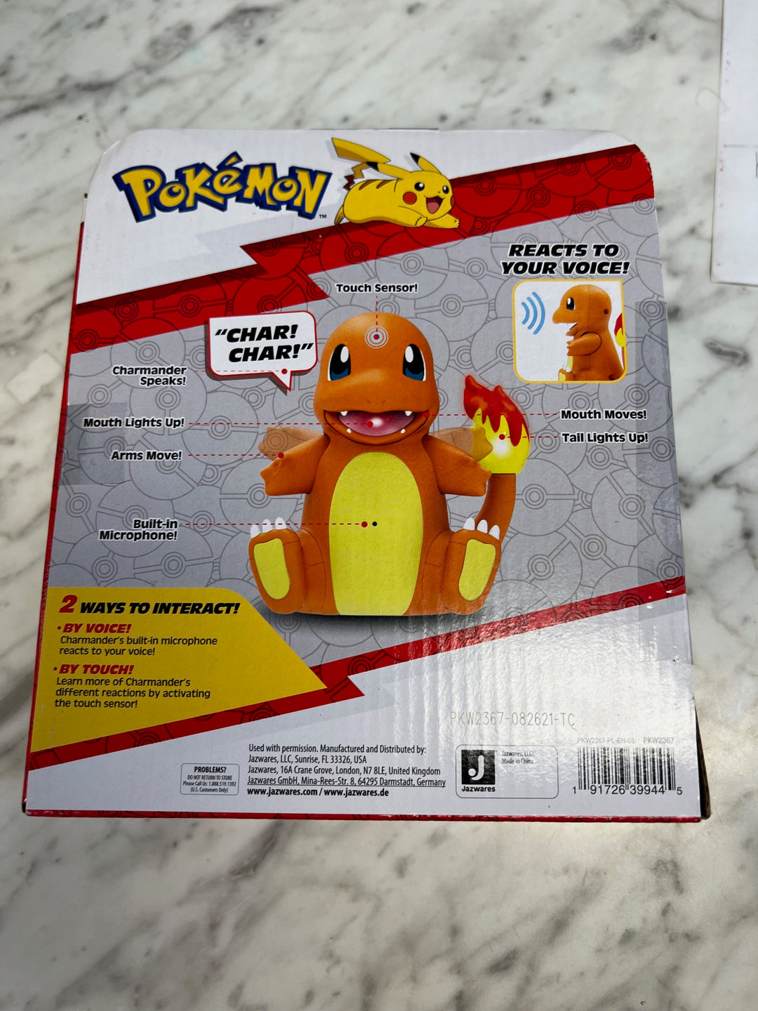 Pokémon Electronic & Interactive My Partner Charmander w/ Movement Sounds Toy T61025