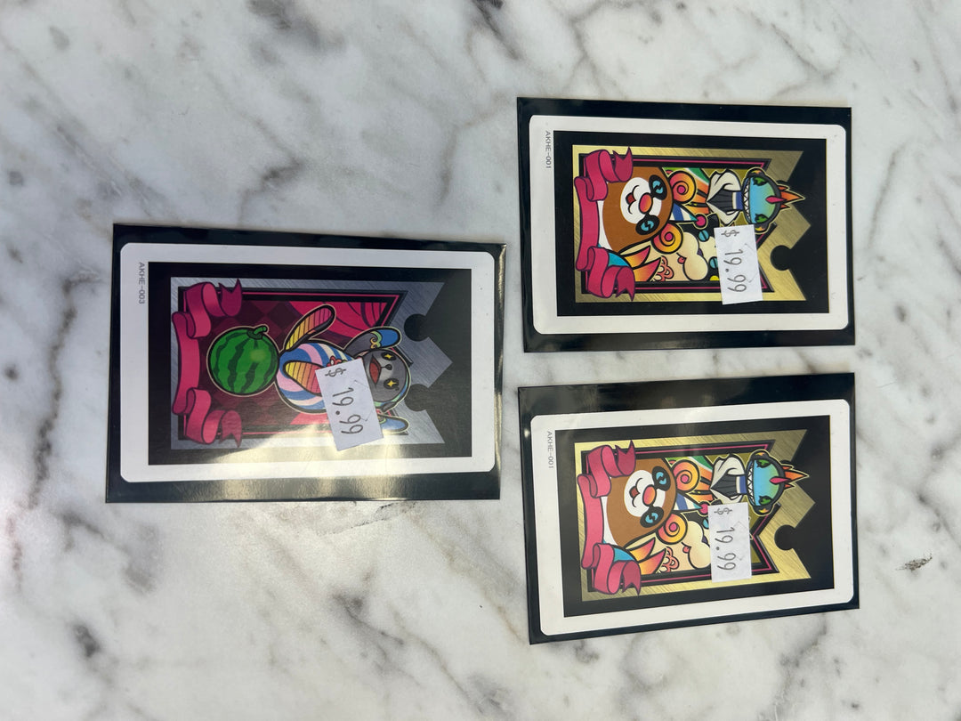 AR Cards  AKHE-001 x2 and KHE-003 x1 Kingdom Hearts 3D Dream Drop Distance UO111424