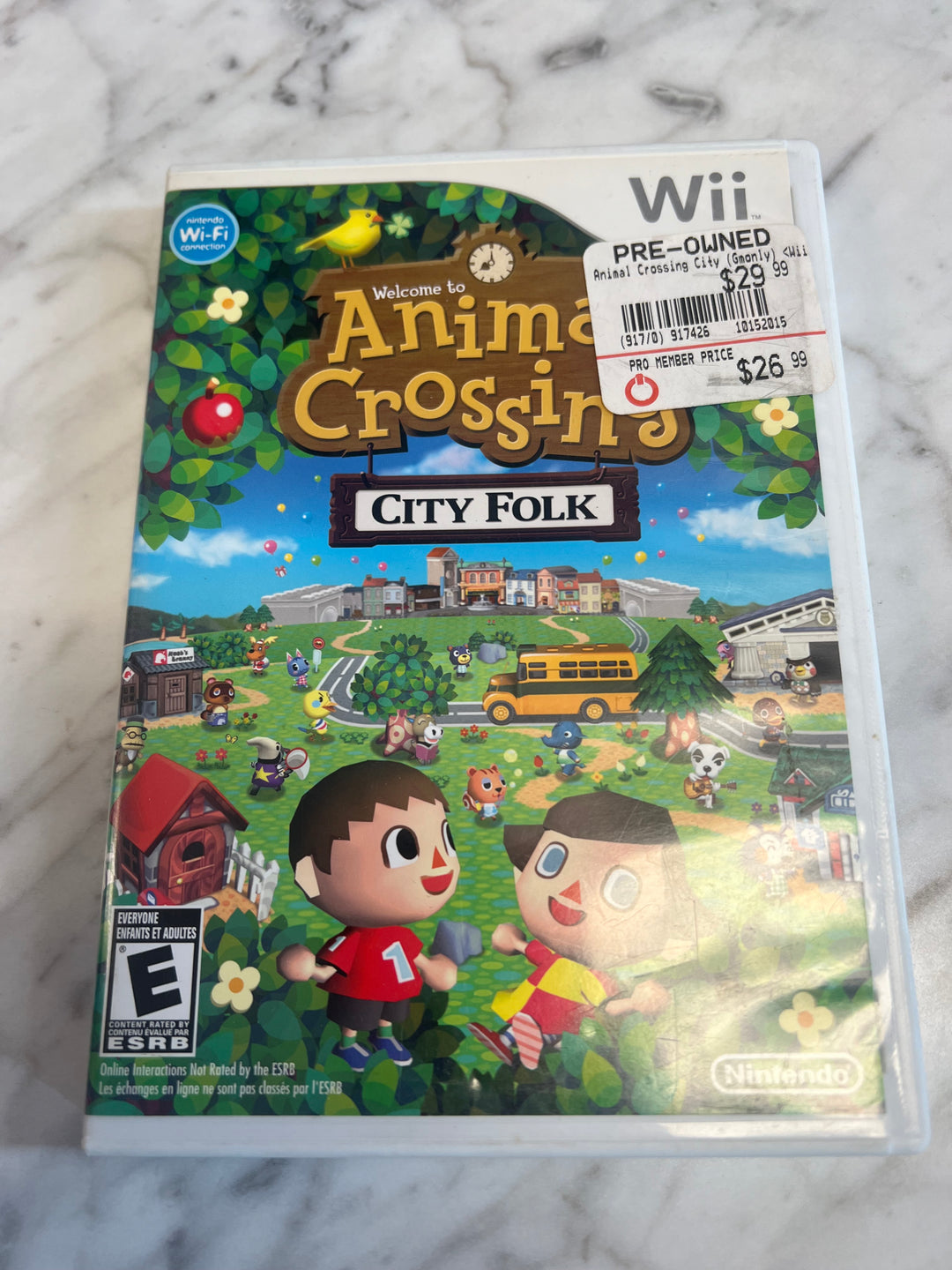 Animal Crossing City Folk Nintendo Wii Case  only
