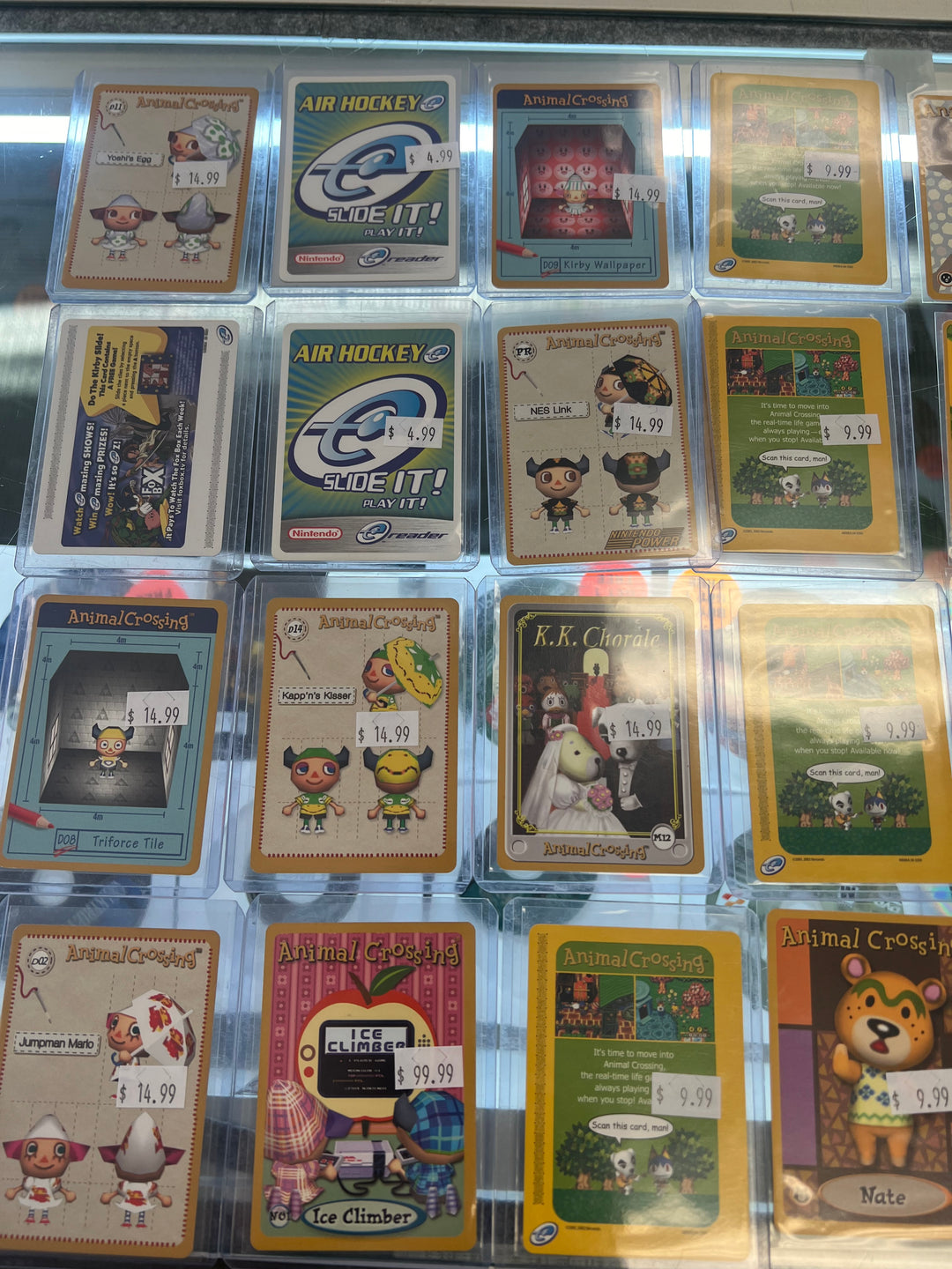 Set of 32 E-Reader Cards Game Boy Advance Animal Crossing Air Hockey Fox Box UO111424