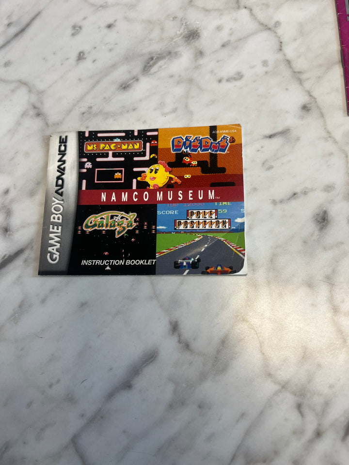 Namco Museum for Game Boy Advance MANUAL ONLY