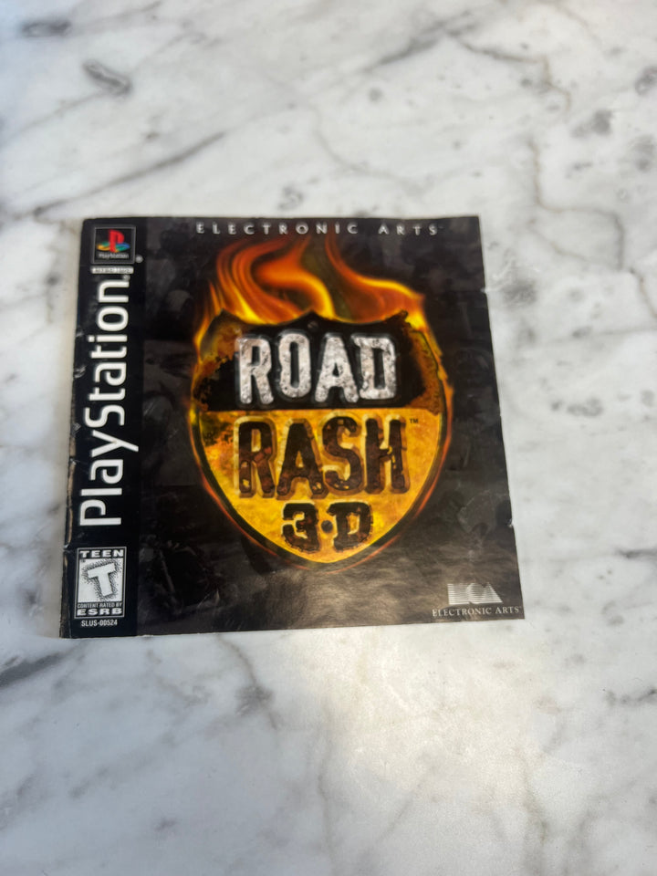 Road Rash 3D for Playstation 1 PS1 Manual only