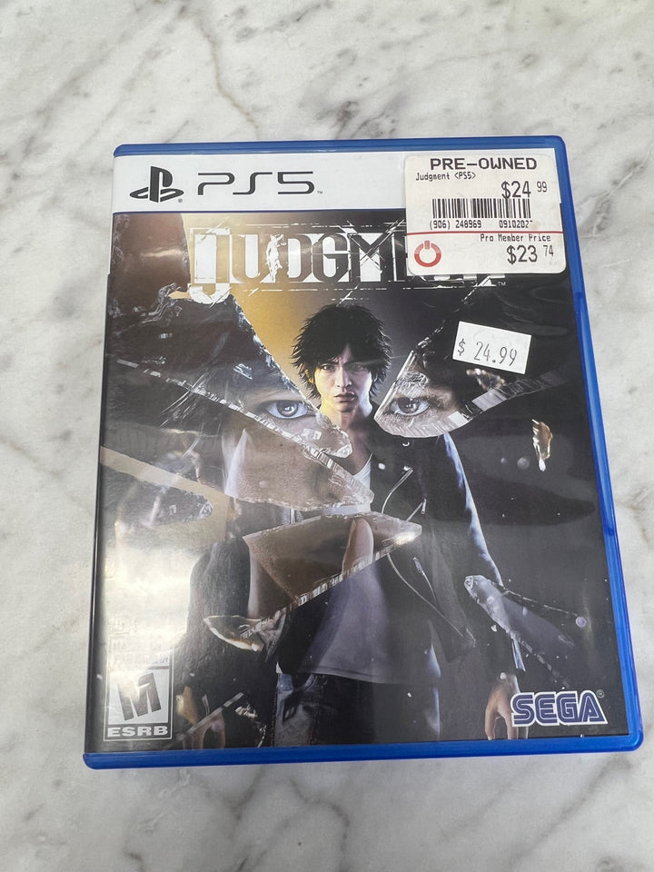 Judgment PS5 CASE ONLY NO GAME CO61125