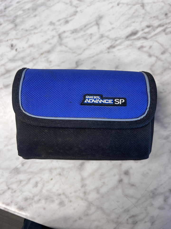 Official Nintendo Game Boy Advance SP Soft Carry Case Black Blue Used UA9225