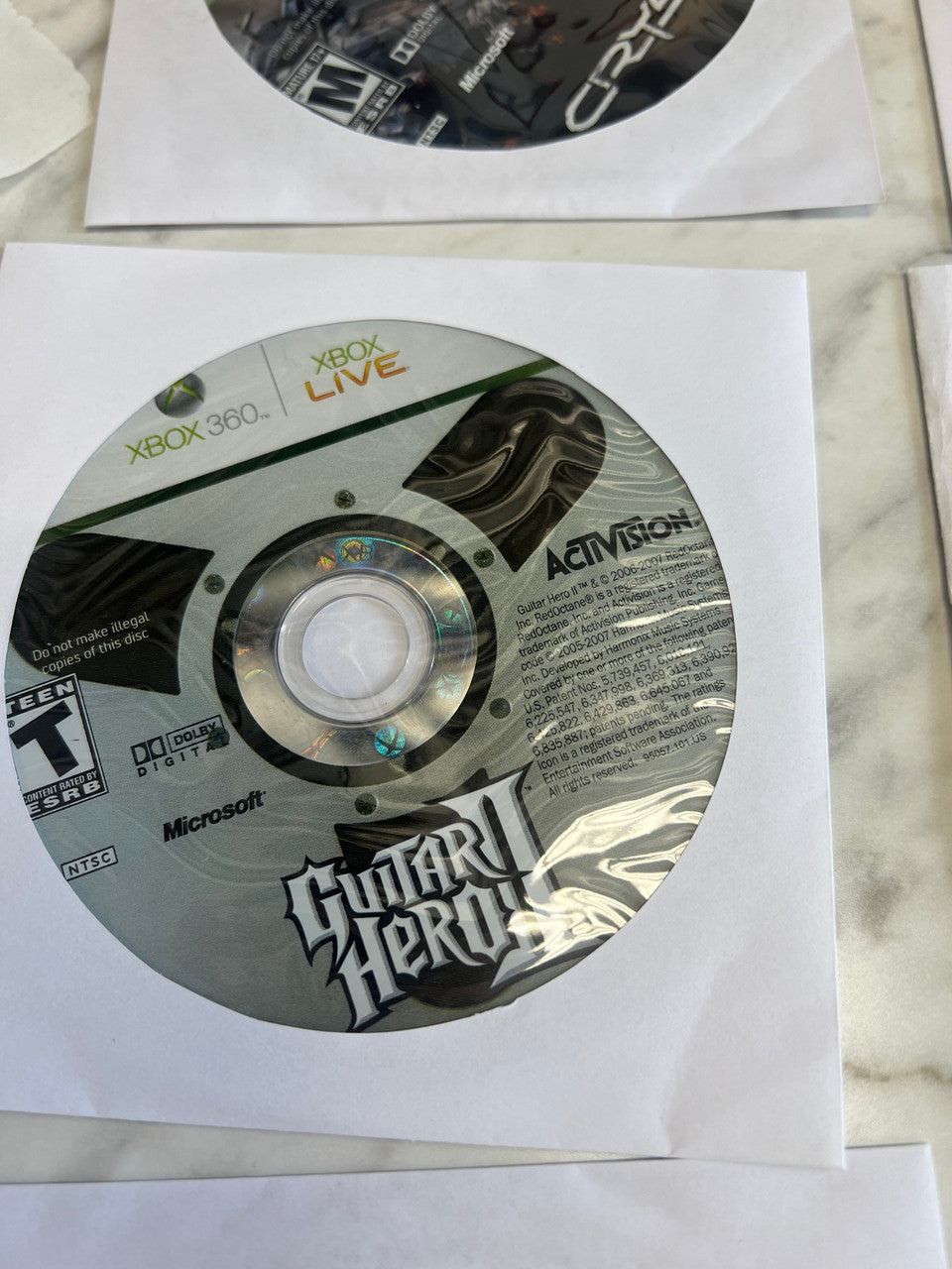 Guitar Hero II Xbox 360 Disc Only