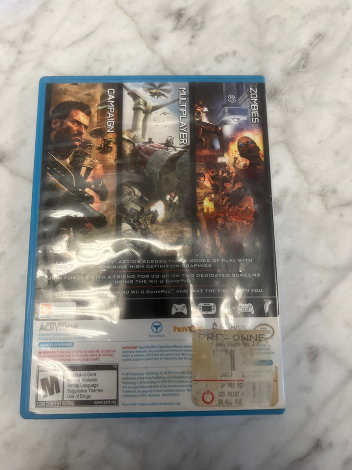 Call of Duty Black Ops II Nintendo Wii U CASE ONLY CO61125