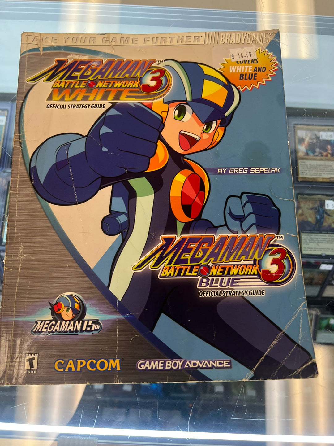VERY WORN Mega Man Battle Network 3 (White) Brady Games Strategy Guide  ST62026