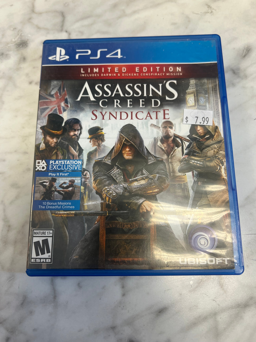 Assassin's Creed Syndicate Limited Edition for Playstation 4 PS4 Used DO529