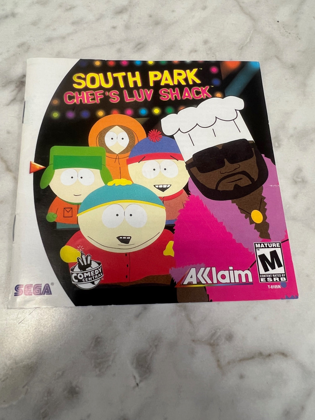 South Park Chef's Luv Shack Sega Dreamcast Manual ONLY MO61125