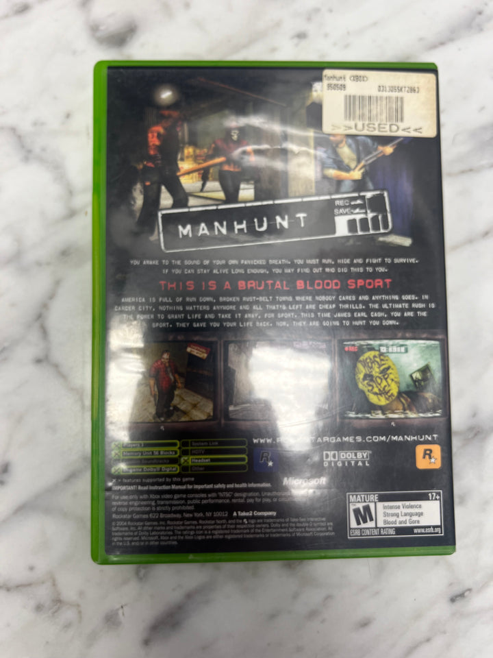 Manhunt for Original Xbox Case and Manual ONLY CO111424