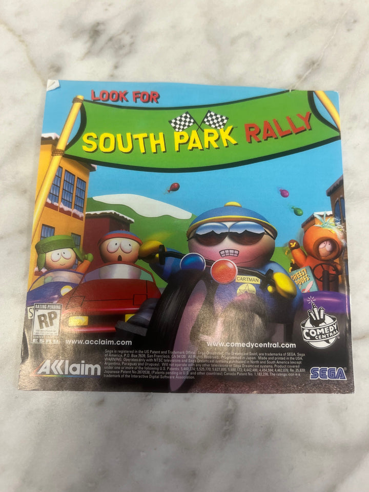 South Park Chef's Luv Shack Sega Dreamcast Manual ONLY MO61125