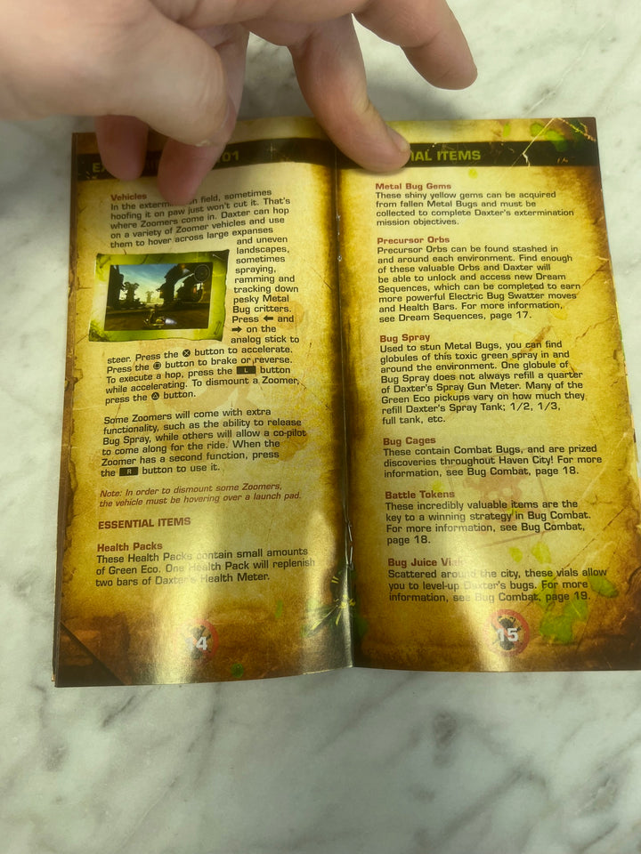 Daxter for PSP Playstation Portable Manual ONLY MO61125