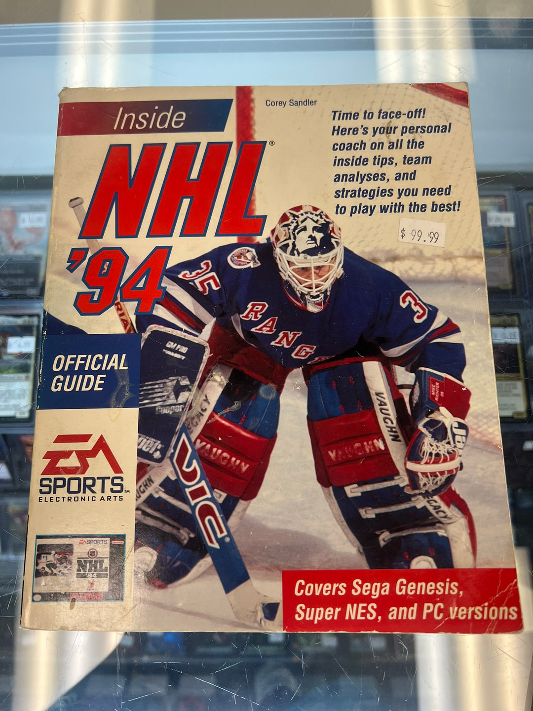 Inside NHL '94 Official Guide Corey Sandler Brady Games ST62026