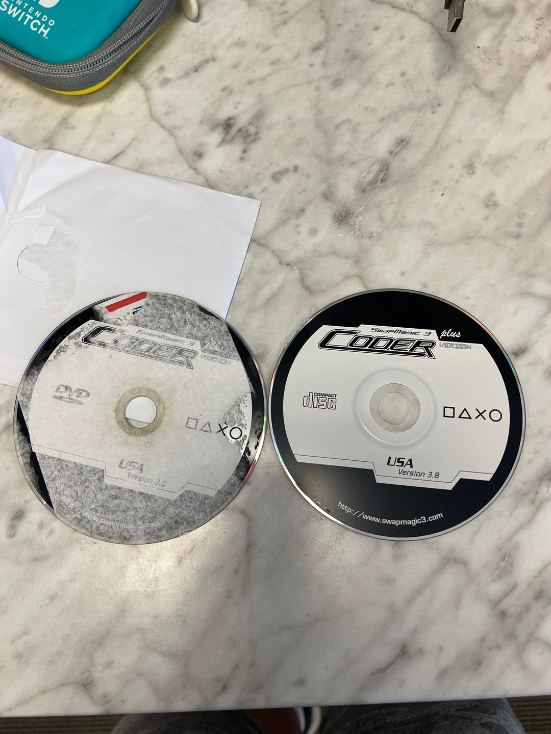 Swap Magic 3.8 for PS2 Both Discs CD and DVD No tools or Switch UNTESTED A61125