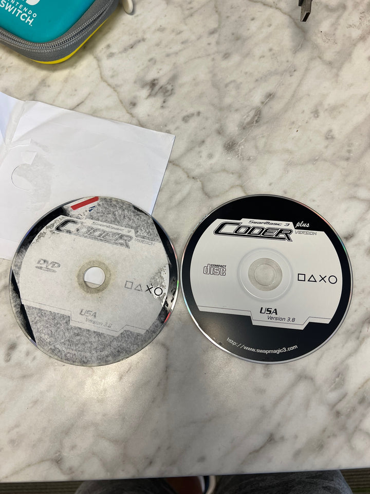 Swap Magic 3.8 for PS2 Both Discs CD and DVD No tools or Switch UNTESTED A61125