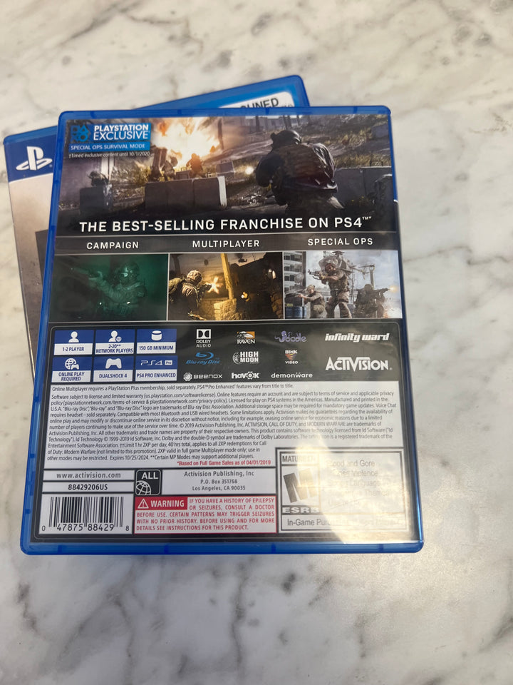 Call of Duty Modern Warfare for Playstation 4 PS4 Used OS102924