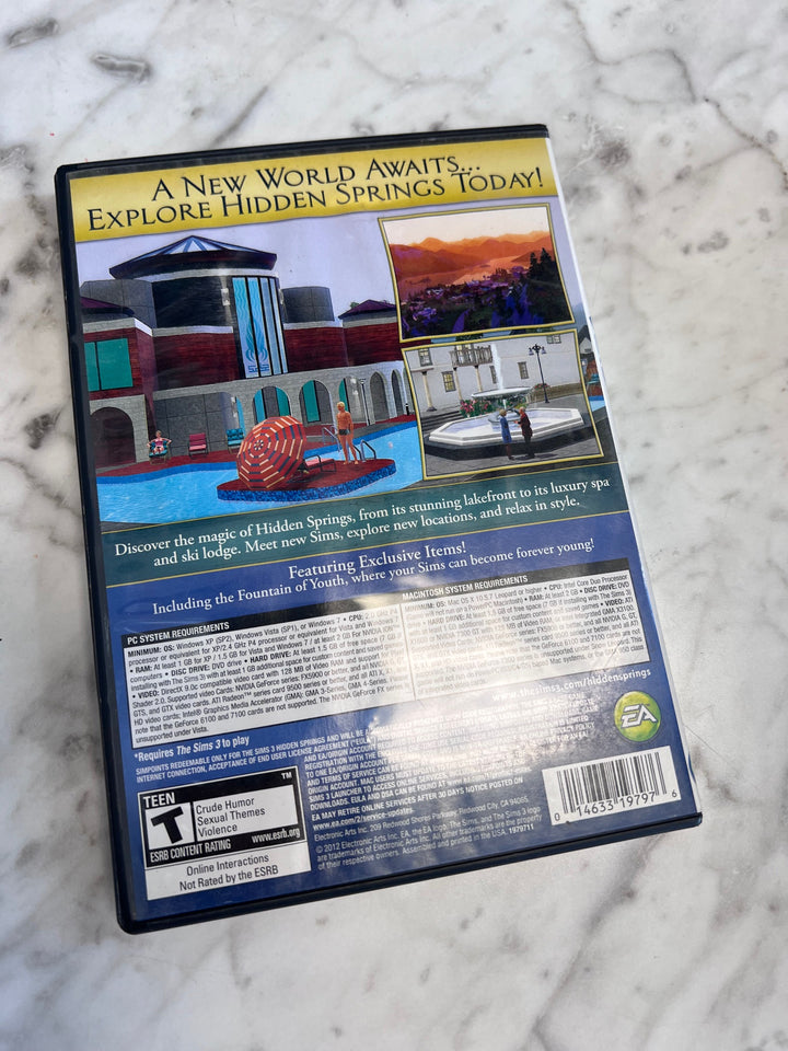 The Sims 3 Hidden Springs Expansion Windows PC9225