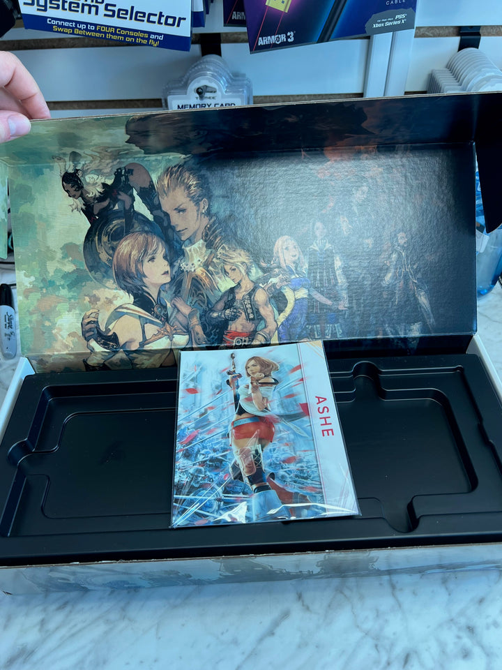 Final Fantasy XII The Zodiac Age Collector's Edition Judge Magisters Mini Bust Set and Card Art ONLY CO61125