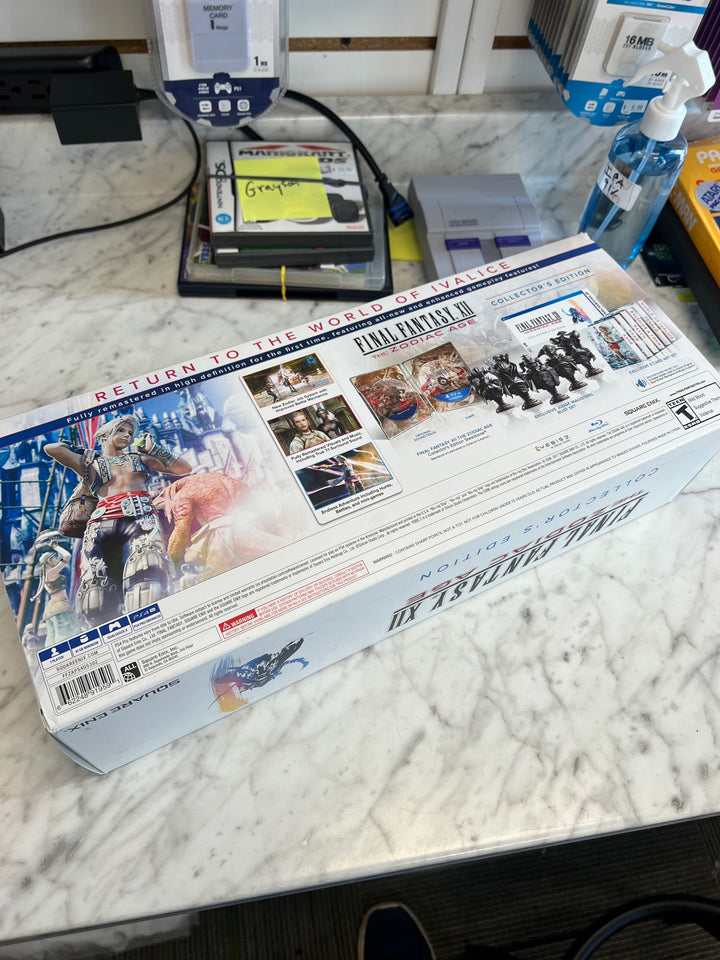 Final Fantasy XII The Zodiac Age Collector's Edition Judge Magisters Mini Bust Set and Card Art ONLY CO61125