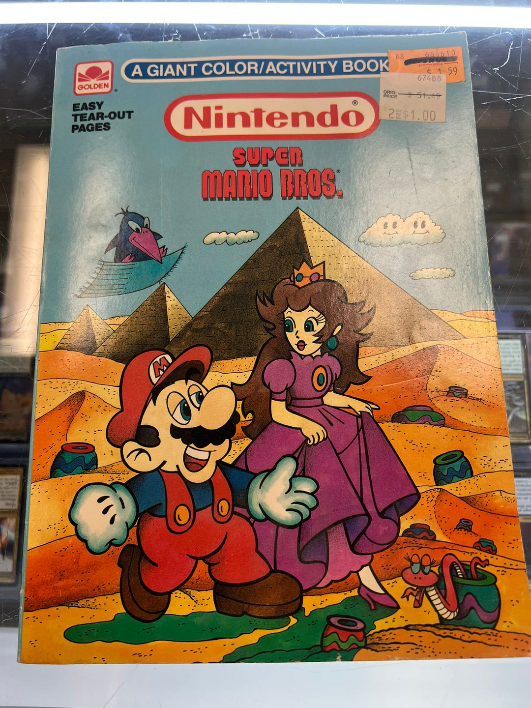 Golden Books Super Mario Bros Coloring Book (First few pages colored in)  ST62026