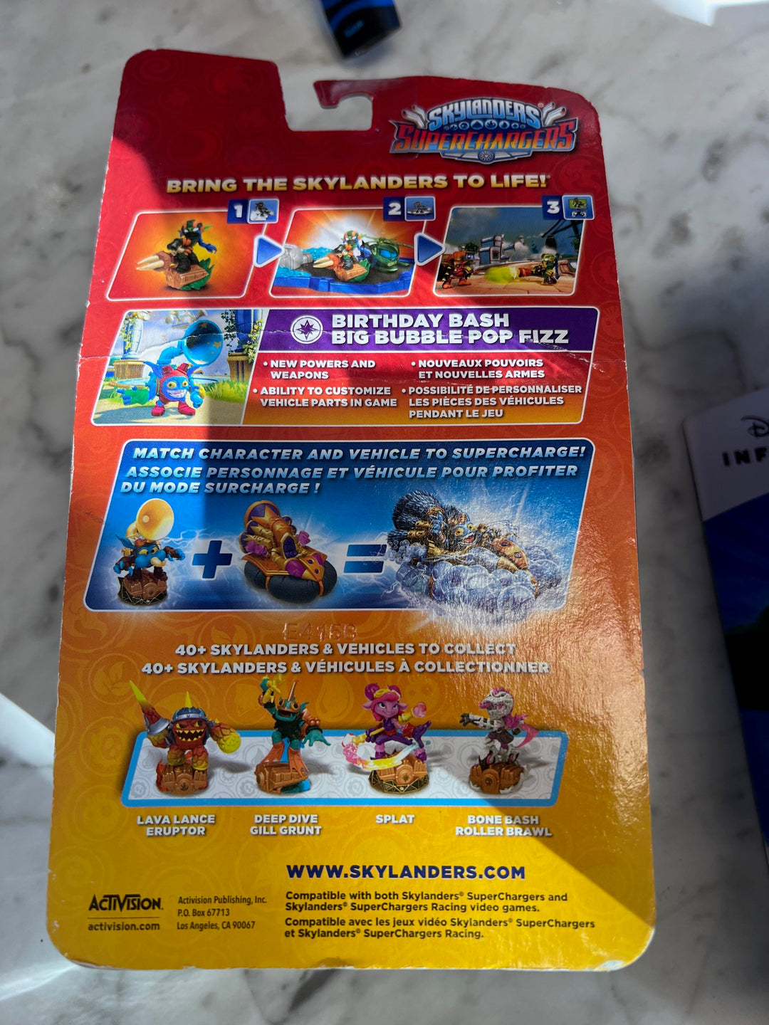 Skylanders Superchargers Birthday Bash Big Bubble Pop Fizz New in Box DI9225