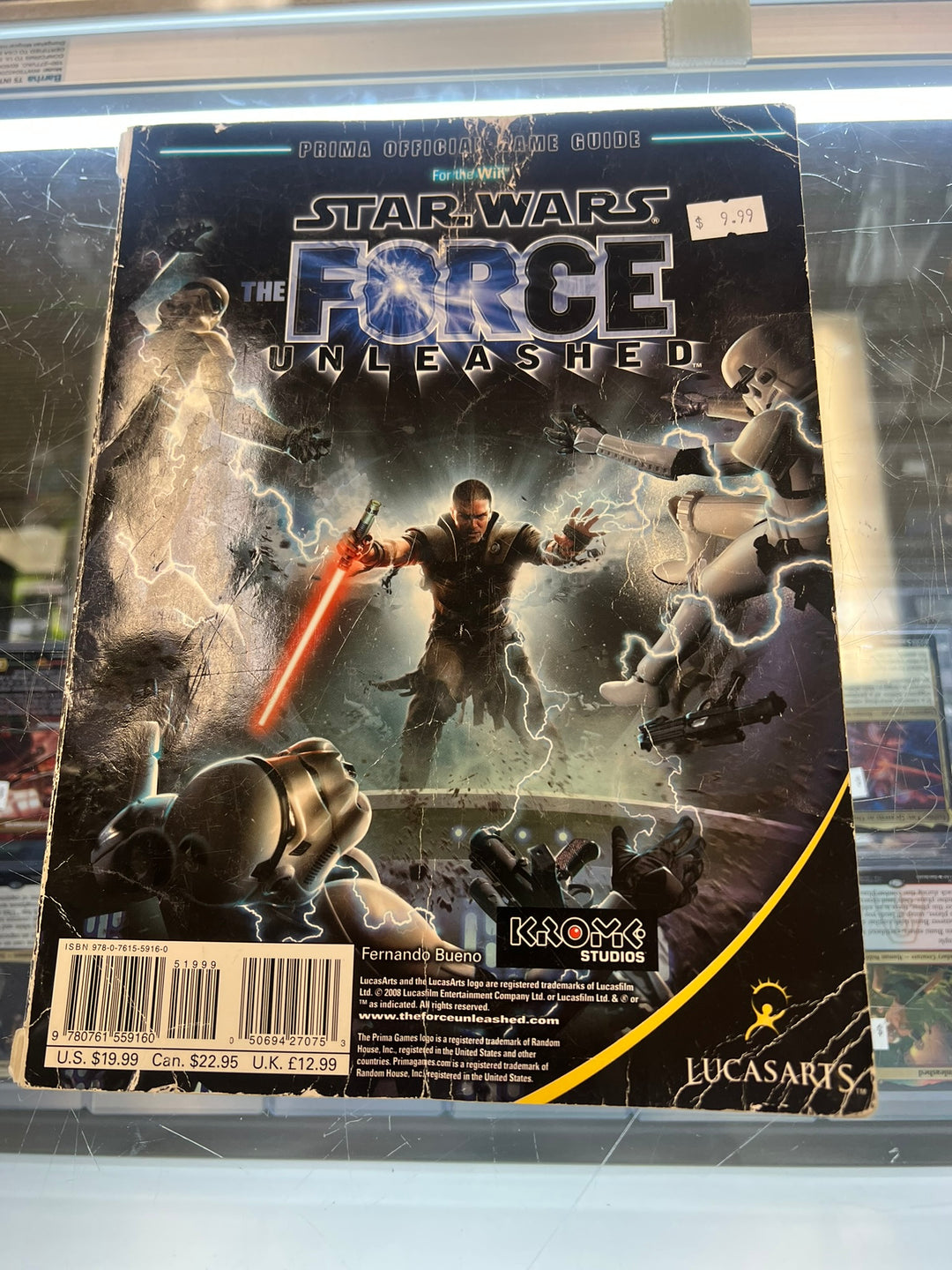 VERY WORN Star Wars The Force Unleashed Official Strategy Guide Prima ST62026
