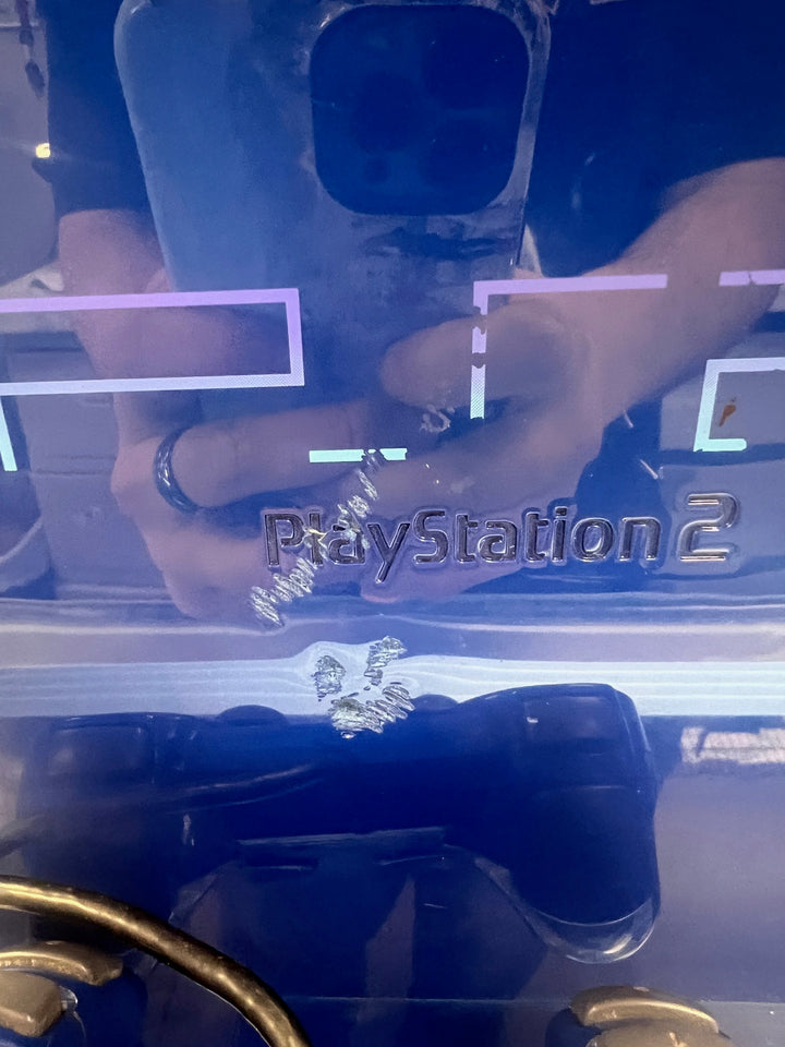 RARE Automotive Astral Blue PS2 Playstation 2 Console w/ controller NTSC Version READ FIRST B121525