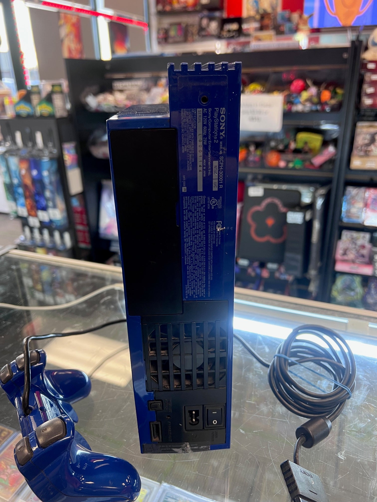 RARE Automotive Astral Blue PS2 Playstation 2 Console w