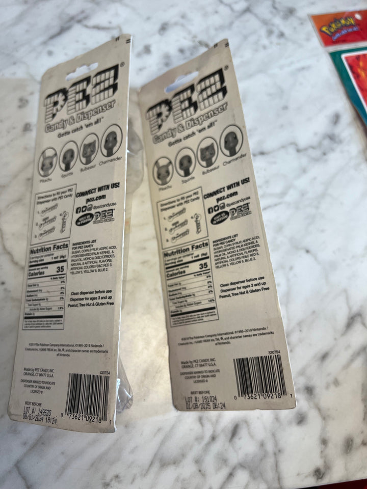 Pokemon Pez Dispensers Sealed Charmander and Pikachu 2019 BU61125