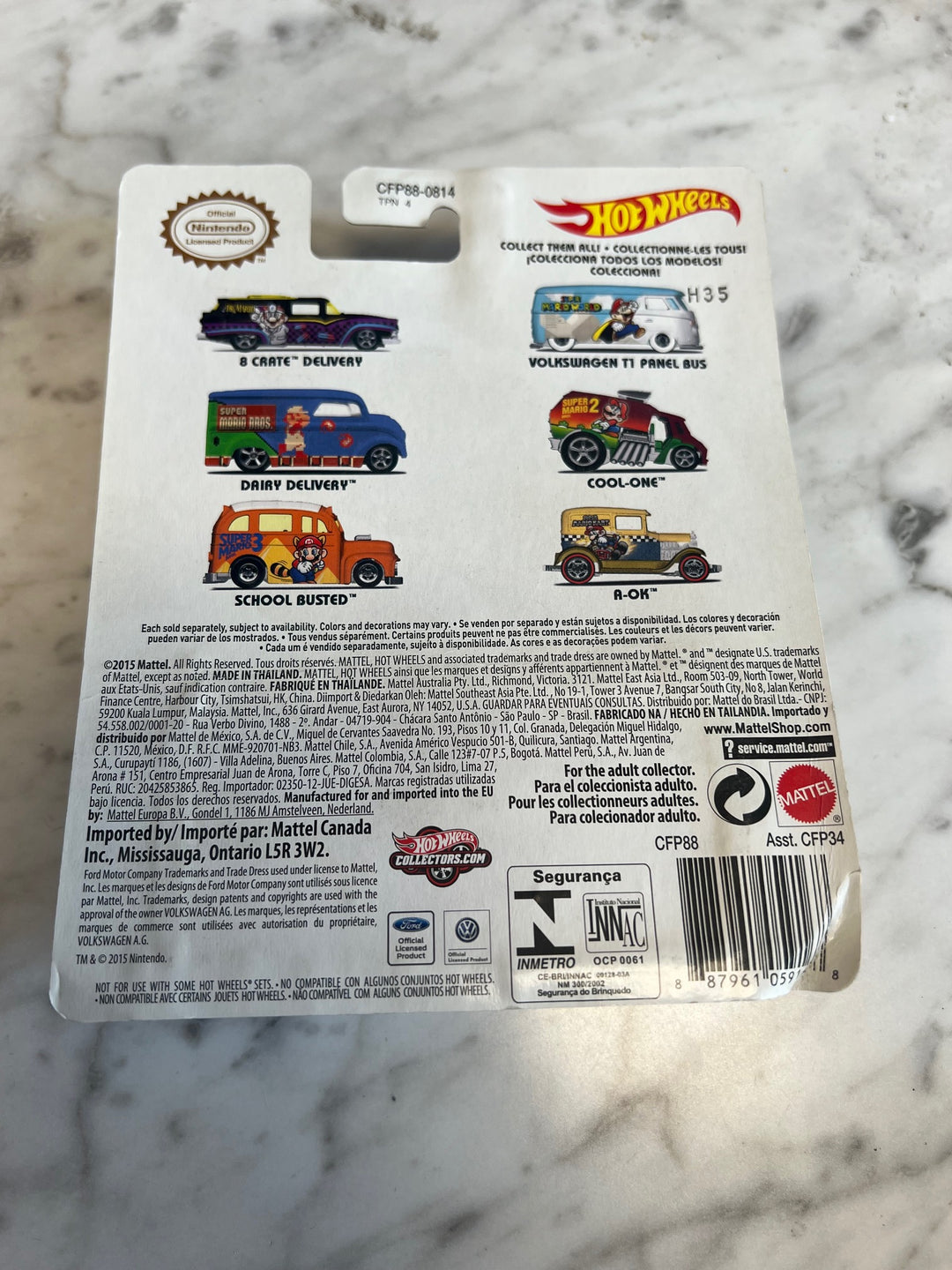 2015 Hot Wheels Pop Culture "Super Mario Bros." 30th Anniversary T61025