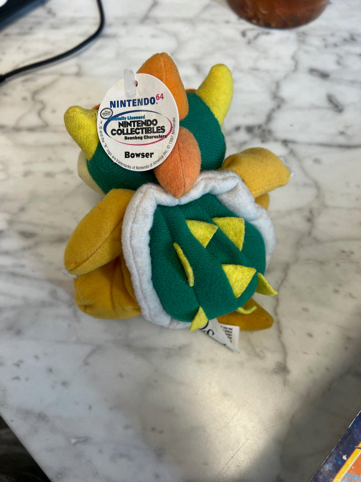 Vintage NWT - 1997 BD&A Nintendo 64 BOWSER - 6" Bean Bag Plush Doll RARE New T61025