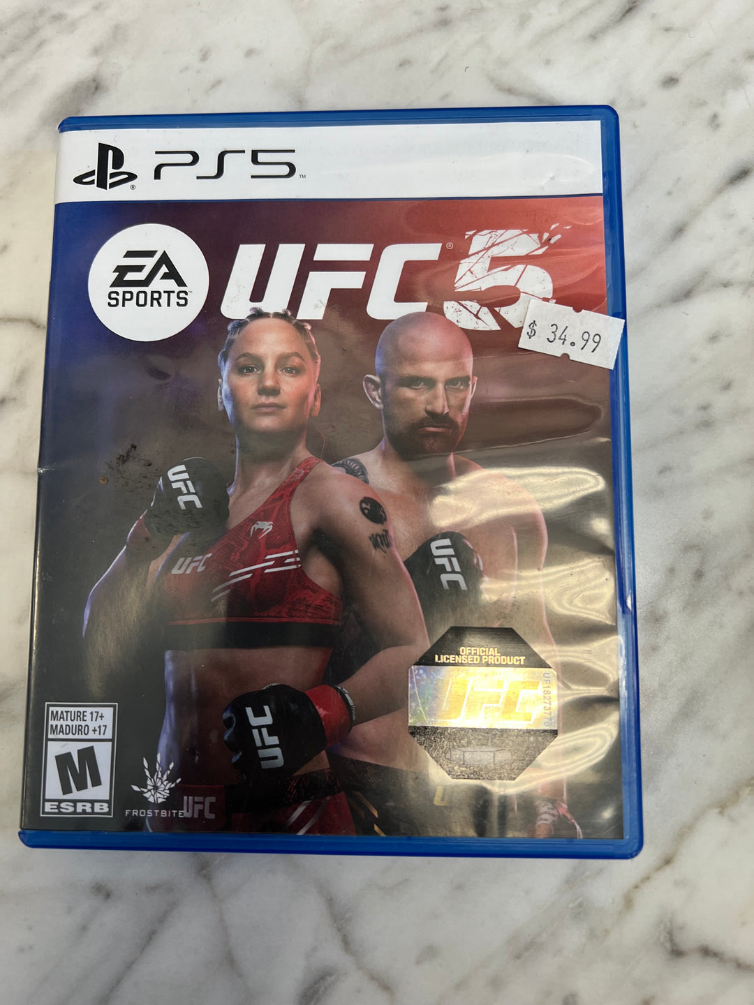 UFC 5 for PS5 Playstation 5 Case ONLY CO111924