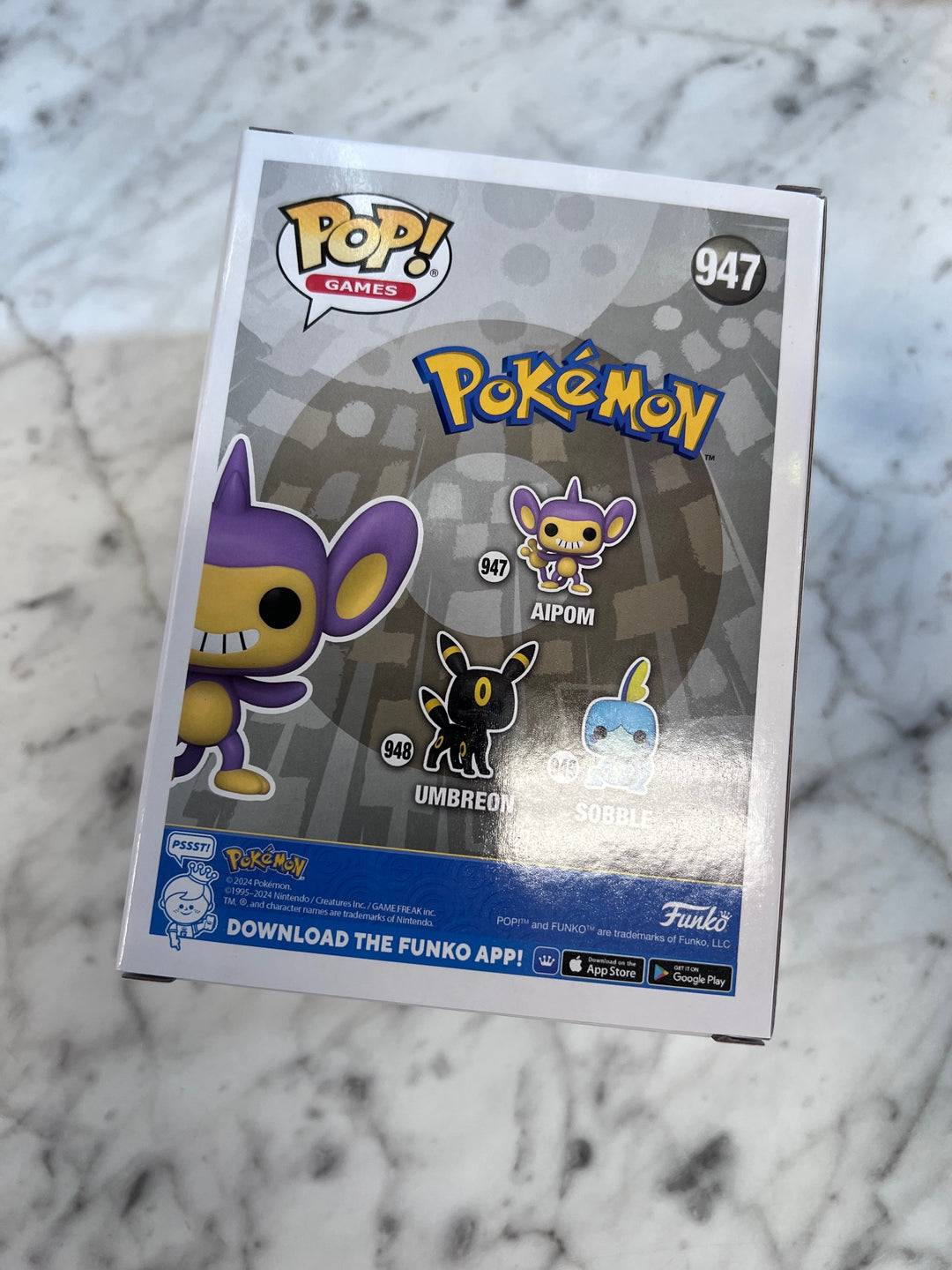 Funko Pop! Aipom #947 (Flocked) Pokemon Specialty Series Limited Edition FP121725
