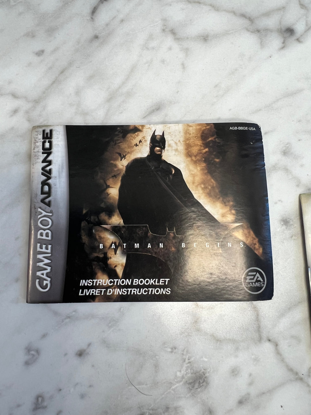 Batman Begins Game Boy Advance MANUAL ONLY  MO111924