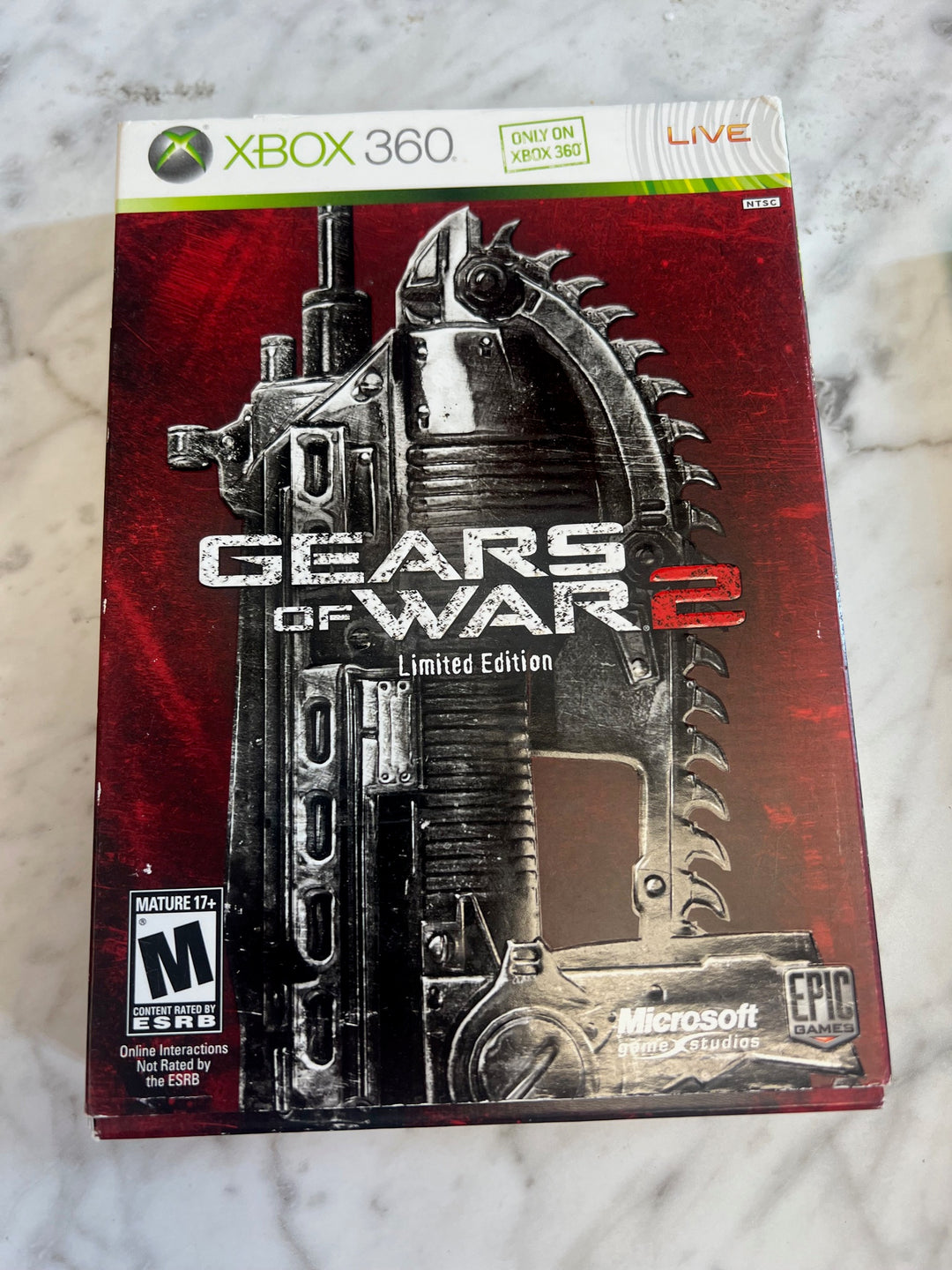 Gears of War 2 Limited Edition Xbox 360 NO GAME CASE ONLY CO61125