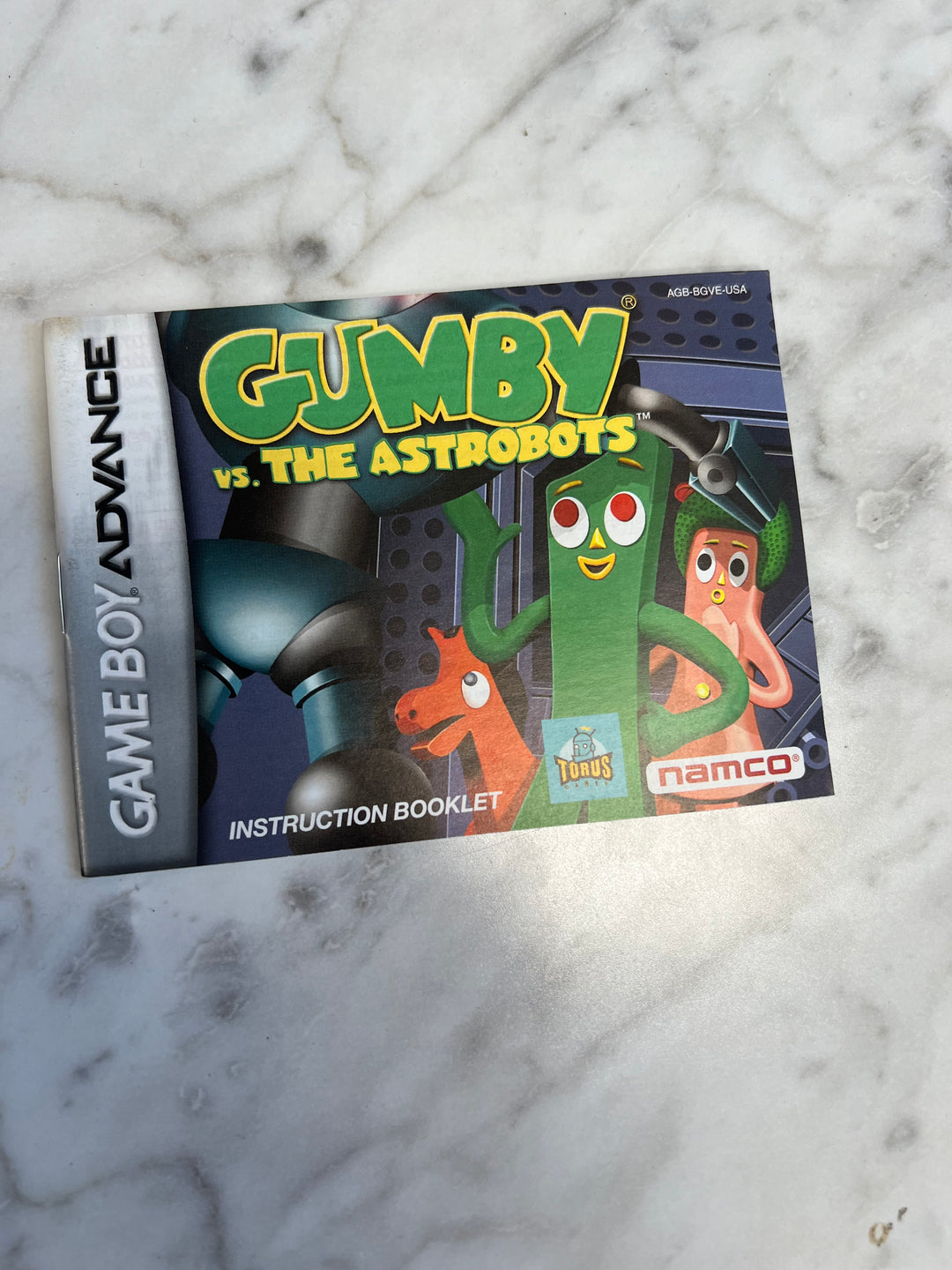 Gumby vs the Astrobots Game Boy Advance MANUAL ONLY  MO111924