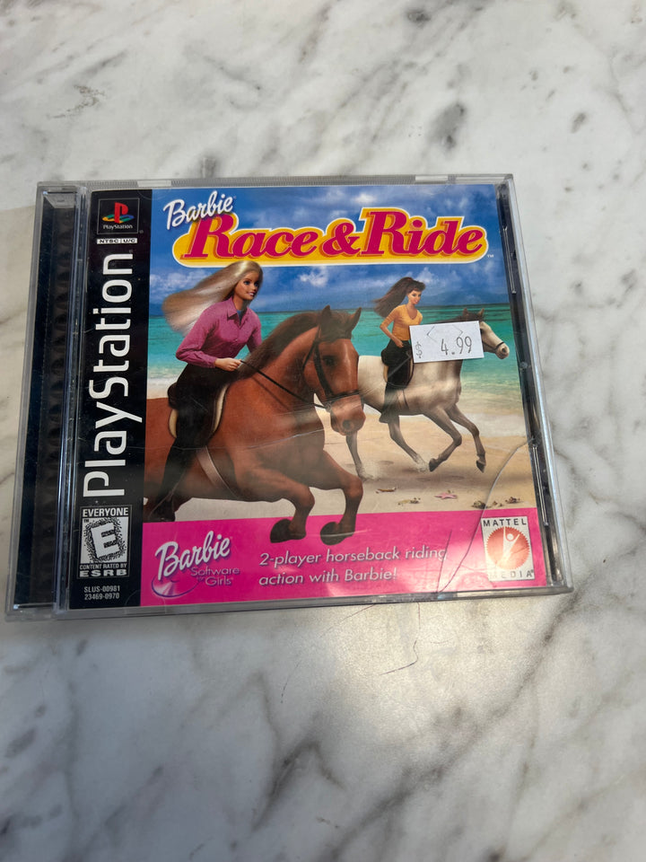 Barbie's Race & Ride for PS1 Playstation 1 Used DO529