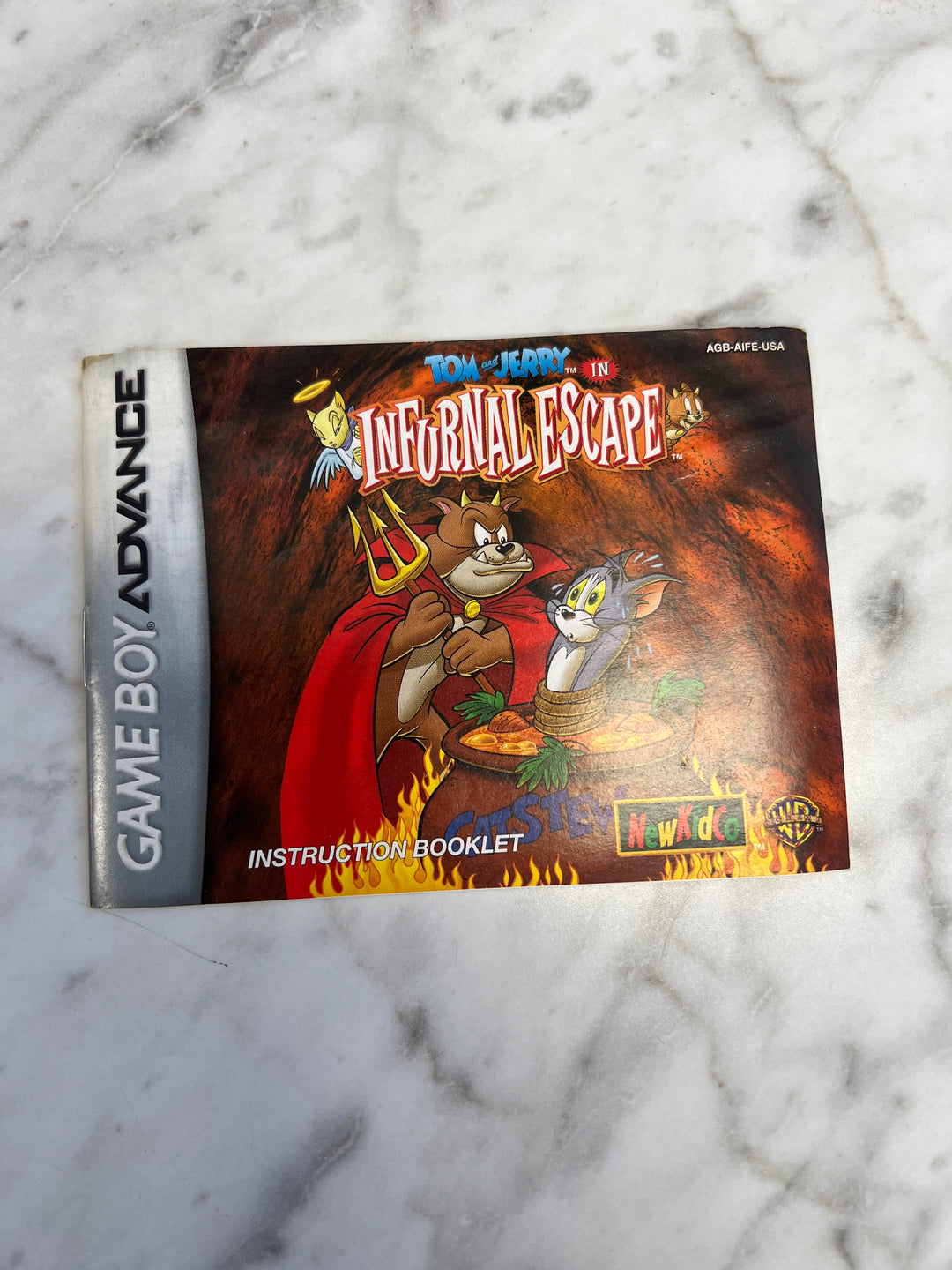 Tom and Jerry Infurnal Escape Game Boy Advance MANUAL ONLY  MO111924